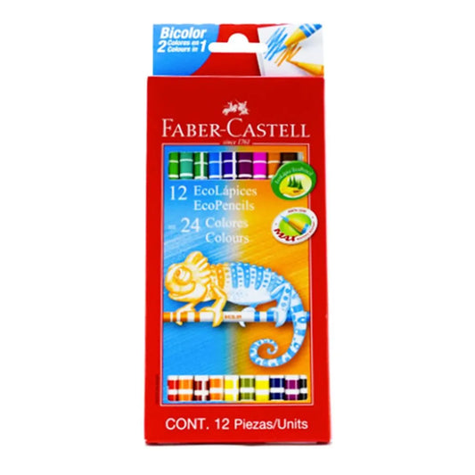 Lapices de Color Faber Castell Duo