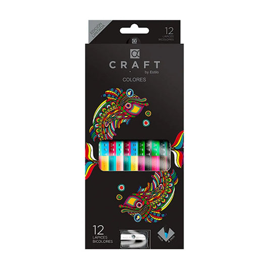 Lapices de Color Craft X12 Doble Punta